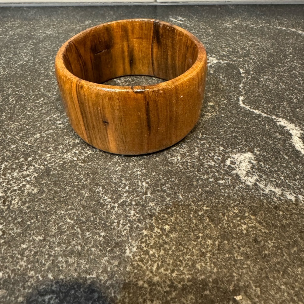 Handmade wooden bracelet.